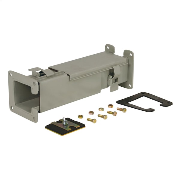N1 LAY-IN CTR CLK TRANSP 2.5X2.5 CS, GRY